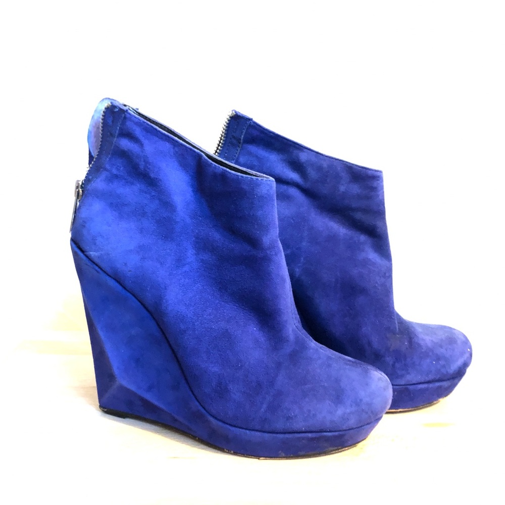 Dulce vita blue suede wedges